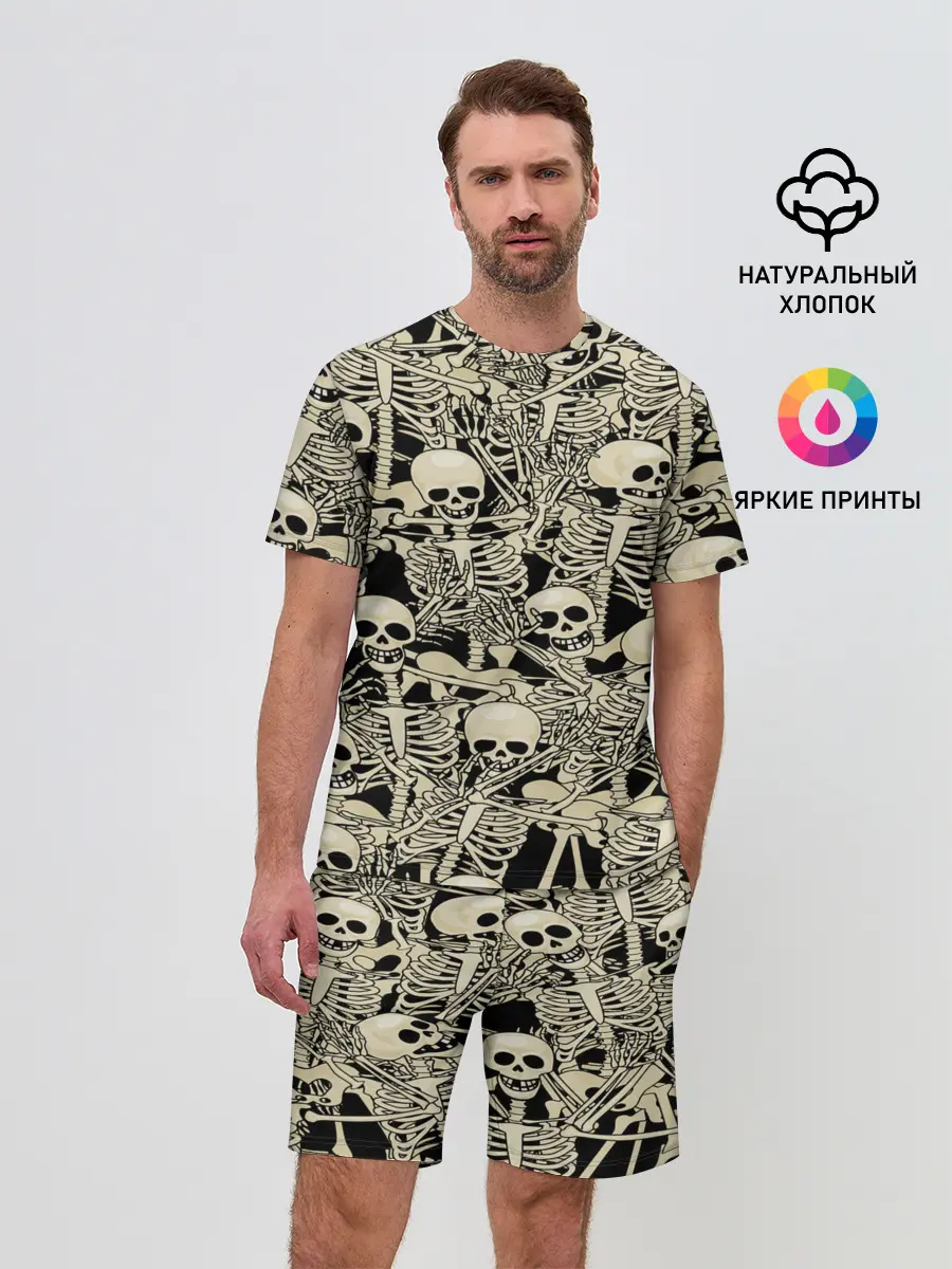 Мужской костюм с шортами / Skeleton
