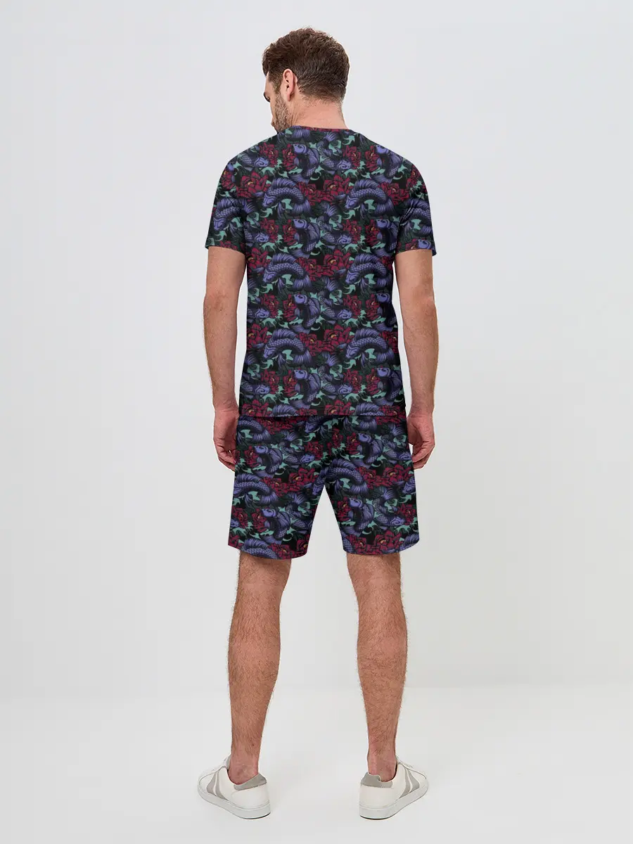 Мужской костюм с шортами / Рыбы