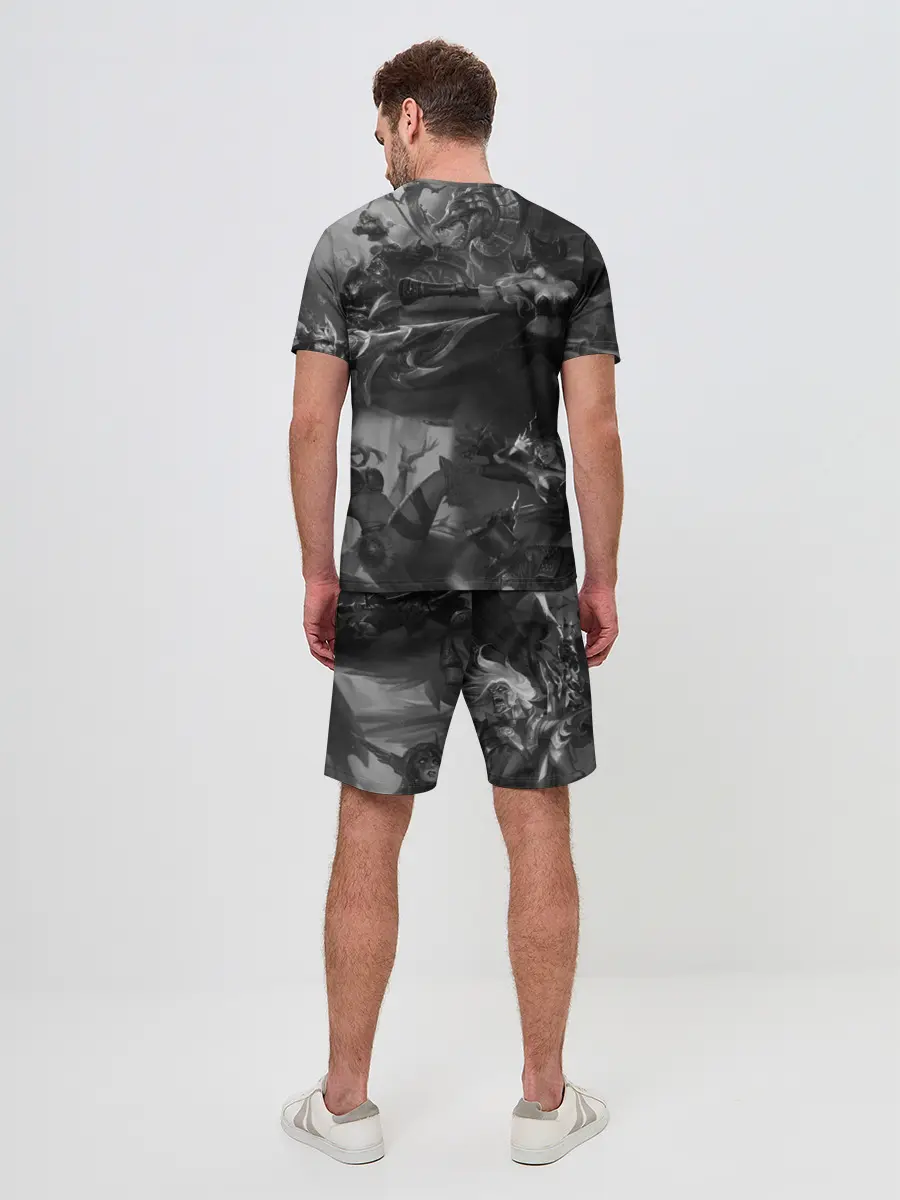 Мужской костюм с шортами / League of Legends Black&White