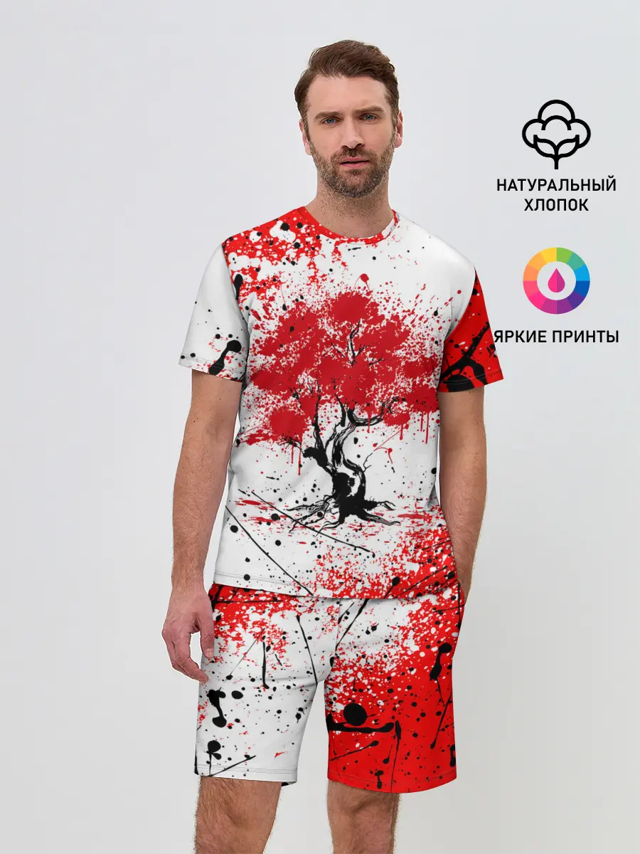 Мужской костюм с шортами / САКУРА | SAKURA | ВИШНЯ