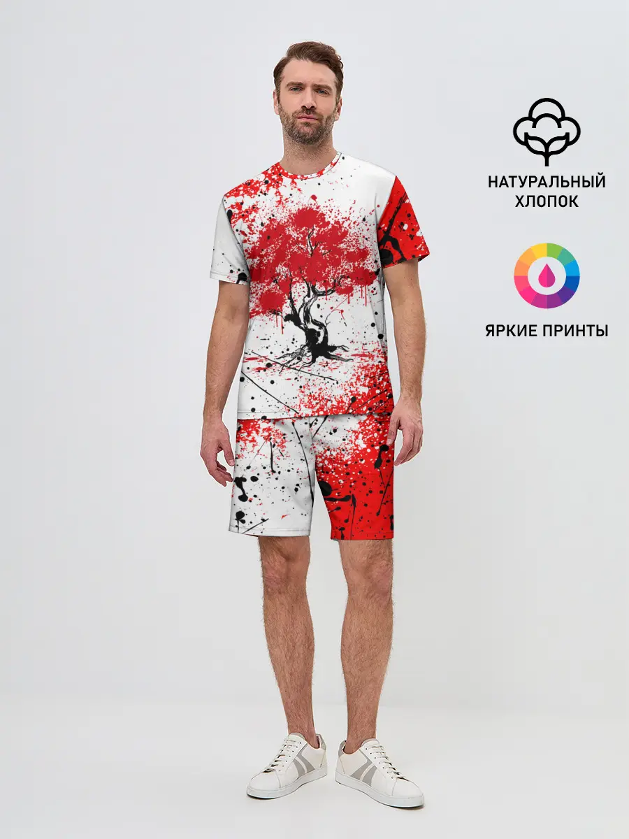 Мужской костюм с шортами / САКУРА | SAKURA | ВИШНЯ