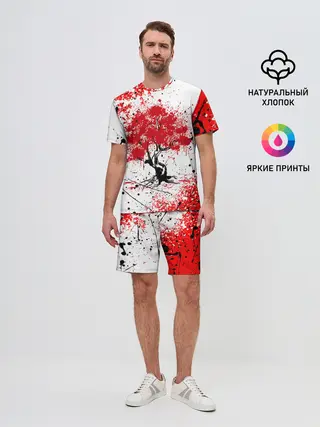 Мужской костюм с шортами / САКУРА | SAKURA | ВИШНЯ