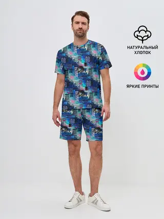 Мужской костюм с шортами / Blues