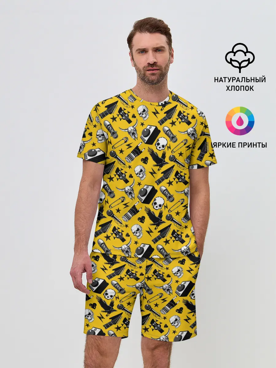 Мужской костюм с шортами / Рок