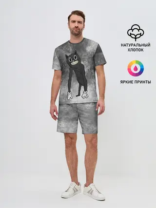 Мужской костюм с шортами / Cartoon cat