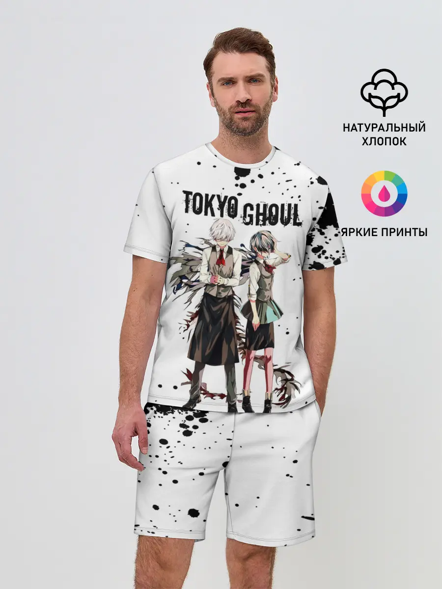 Мужской костюм с шортами / Канеки Кен и Тоука Киришима