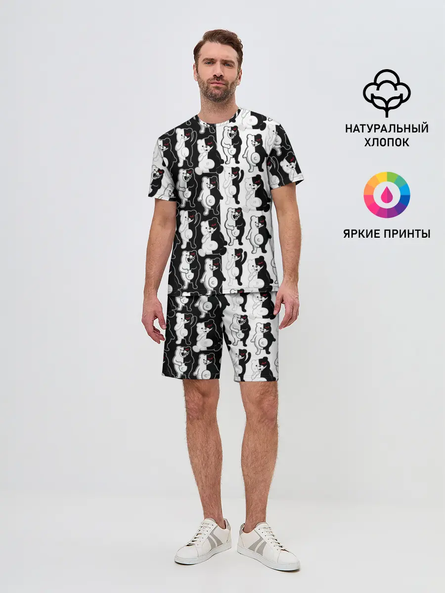 Мужской костюм с шортами / MONOKUMA / МОНОКУМА ПАТТЕРН