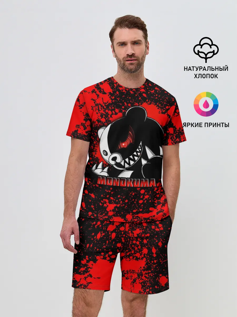 Мужской костюм с шортами / MONOKUMA / МОНОКУМА BLOOD