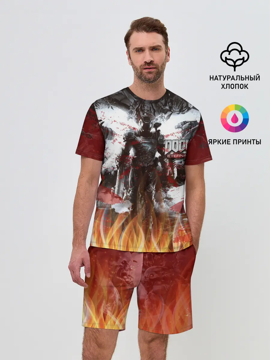 Мужской костюм с шортами / Doom Ethernal Ancient Gods
