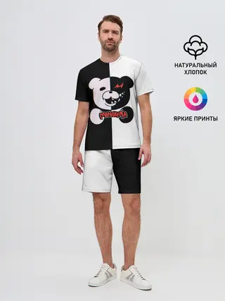 Мужской костюм с шортами / MONOKUMA / МОНОКУМА GLITCH