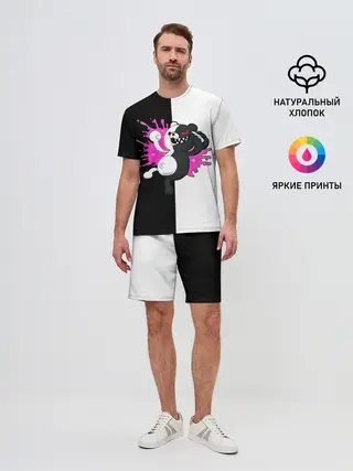 Мужской костюм с шортами / monokuma розовая жвачка