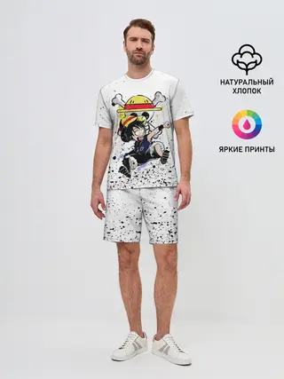 Мужской костюм с шортами / Луффи