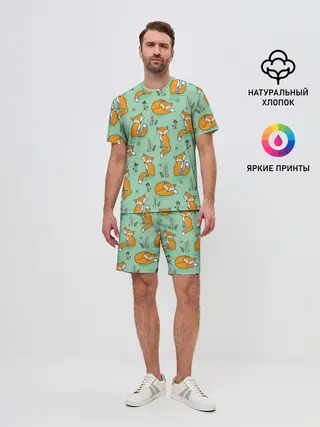 Мужской костюм с шортами / Лиса с Грибами