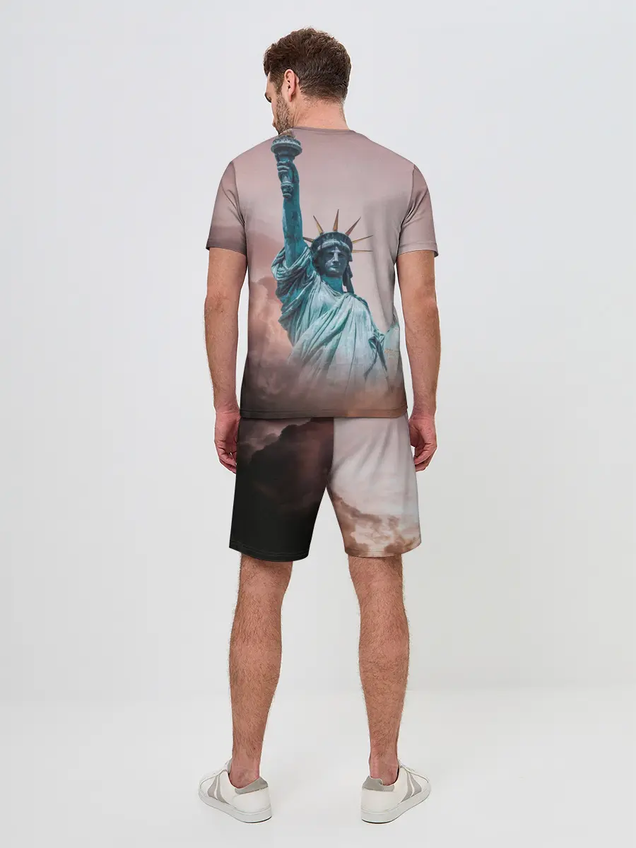 Мужской костюм с шортами / Статуя свободы