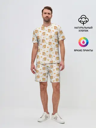 Мужской костюм с шортами / Крутая Шиба-Ину