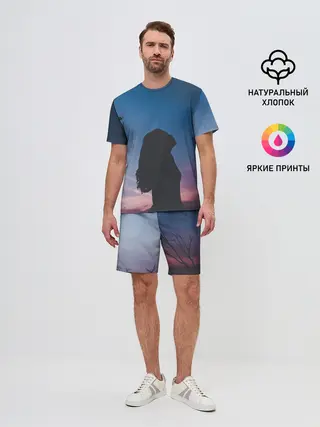 Мужской костюм с шортами / Девушка