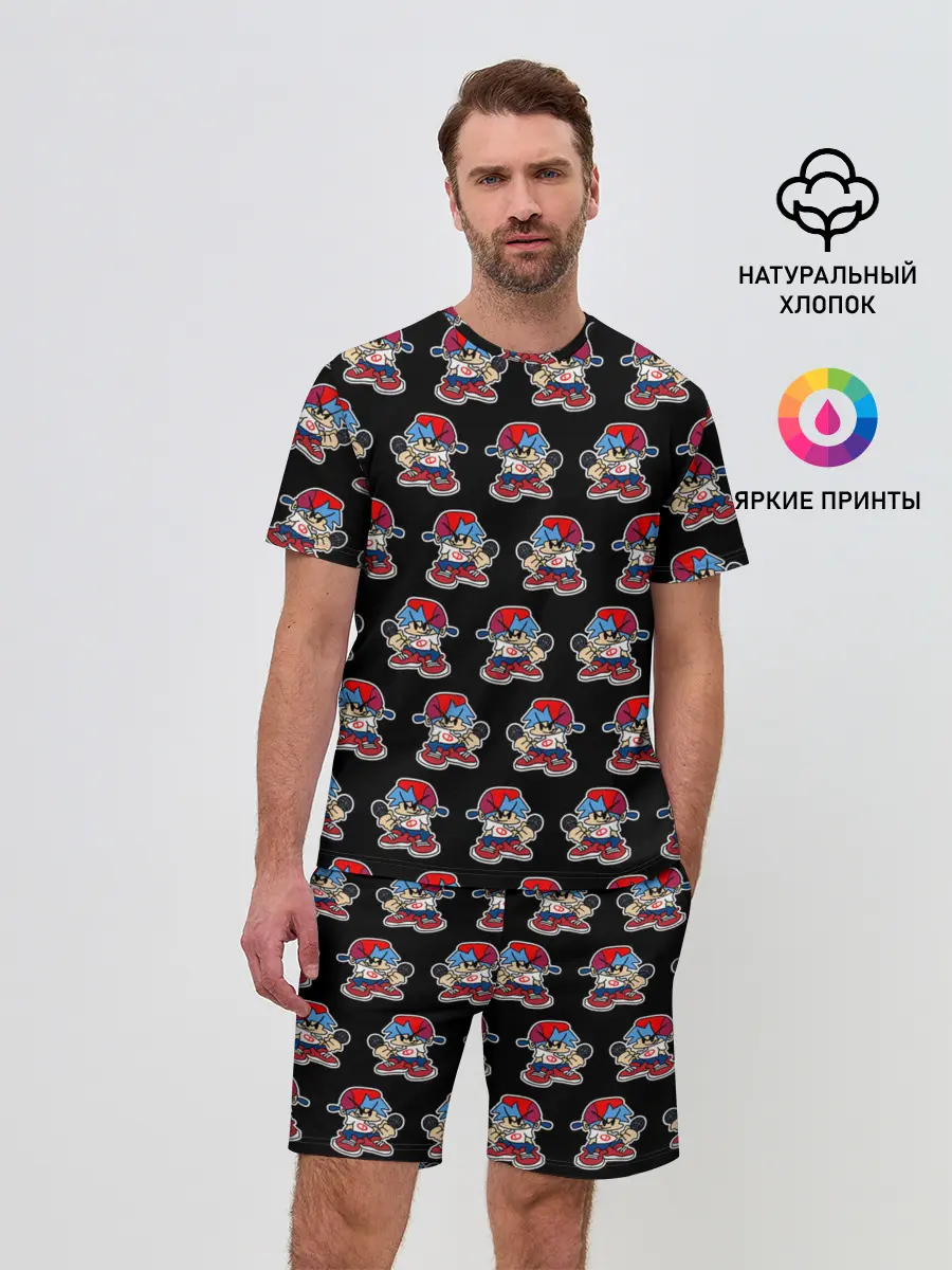 Мужской костюм с шортами / Friday Night Funkin, паттерн