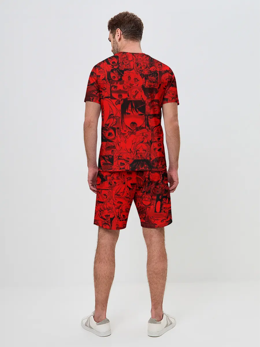 Мужской костюм с шортами / Ahegao red