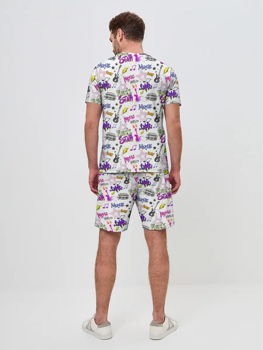 Мужской костюм с шортами / Рок