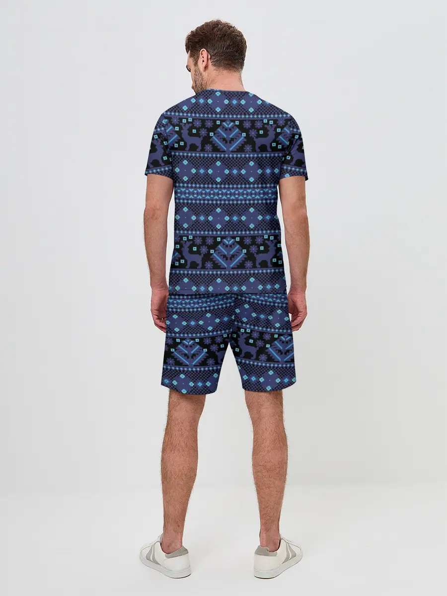 Мужской костюм с шортами / Русские народные узоры