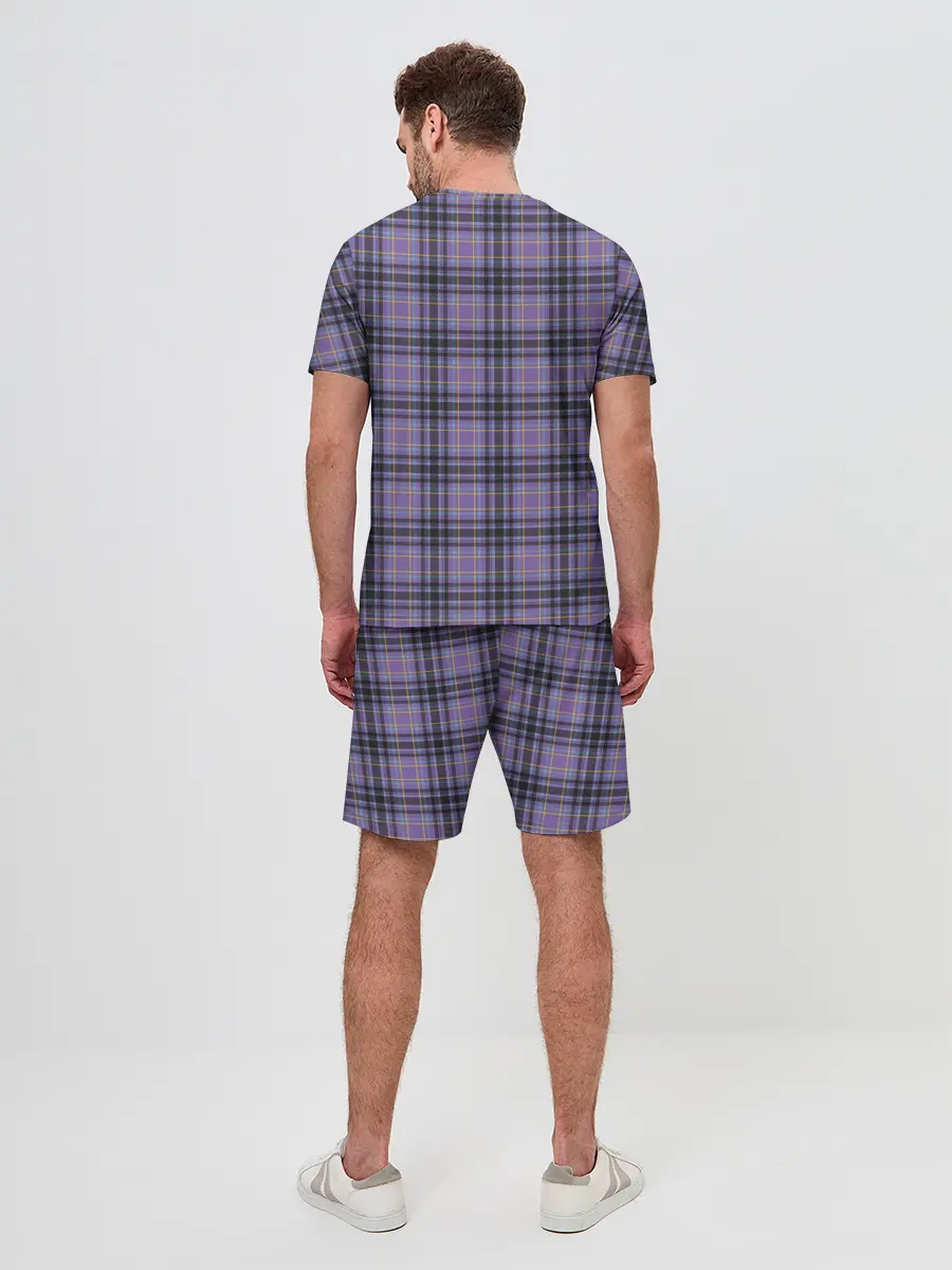 Мужской костюм с шортами / Узор в клетку