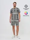 Мужской костюм с шортами / Русские народные узоры