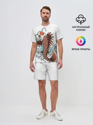 Мужской костюм с шортами / Карп Кои