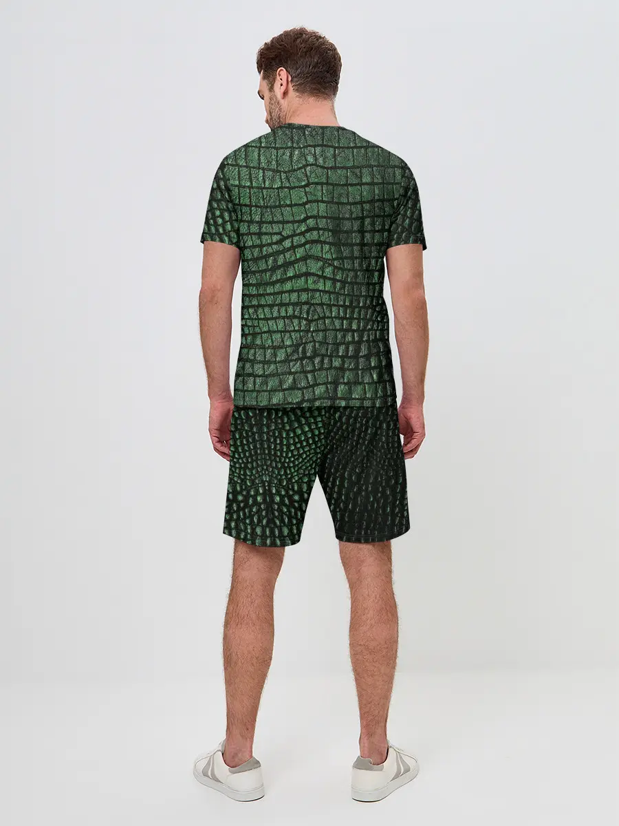 Мужской костюм с шортами / Кожа Крокодила