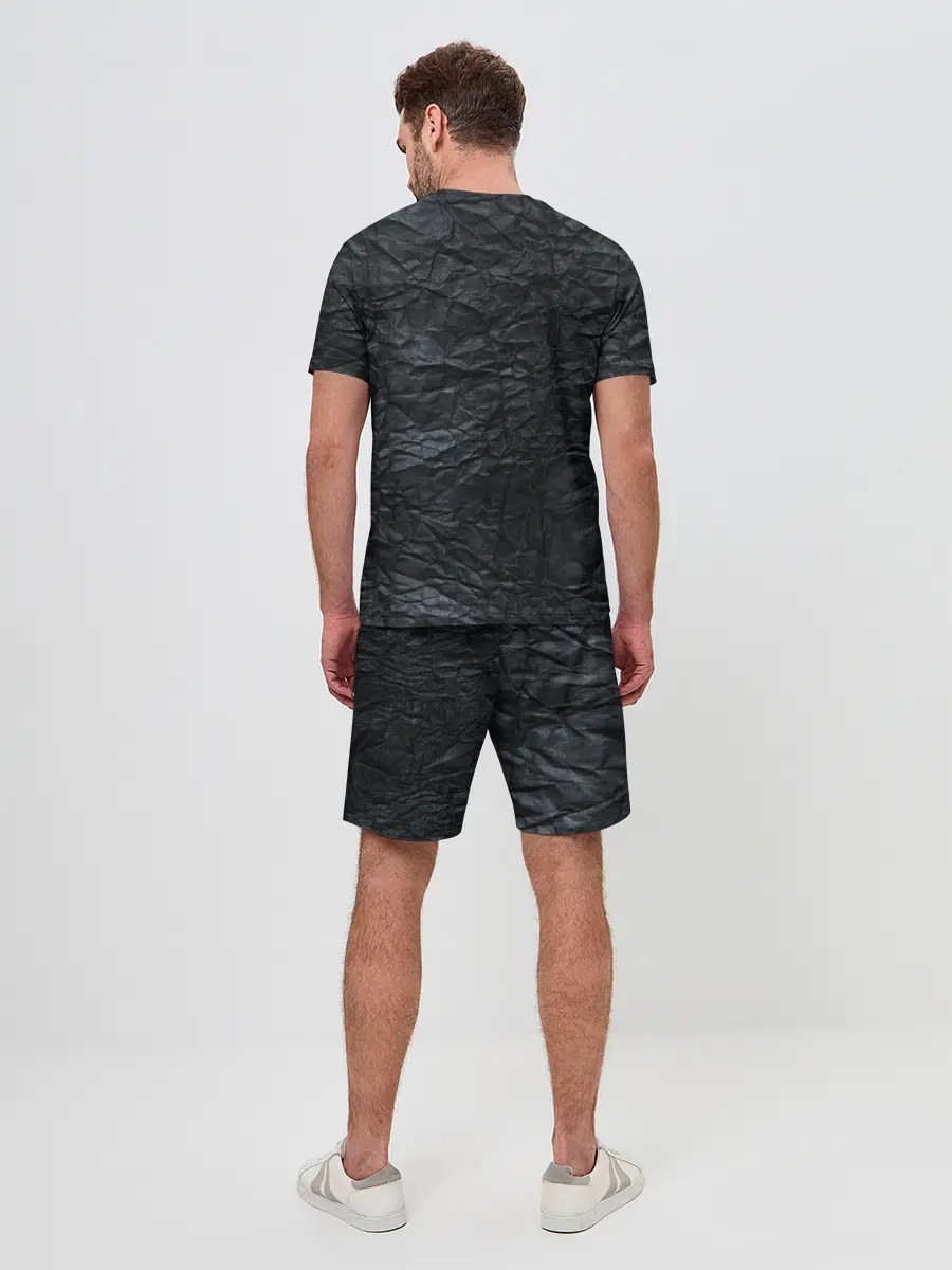 Мужской костюм с шортами / Мятая Бумага