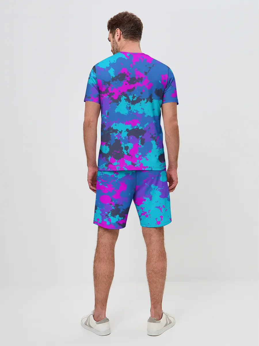 Мужской костюм с шортами / Неоновые краски