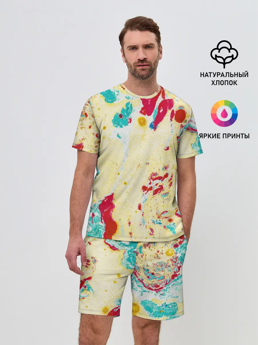 Мужской костюм с шортами / Текстура