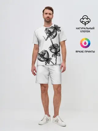 Мужской костюм с шортами / Дымящие розы