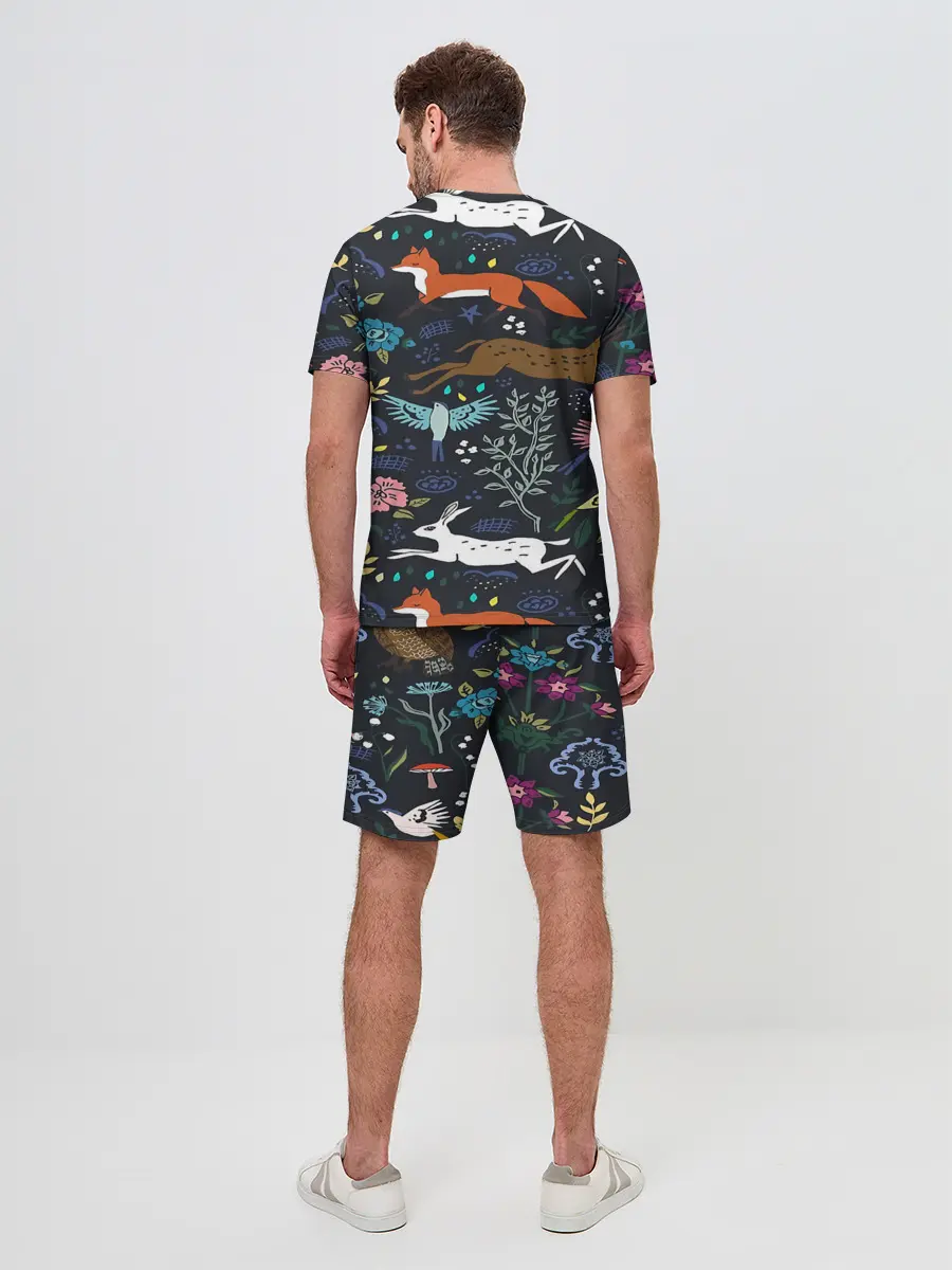 Мужской костюм с шортами / Звери и Природа