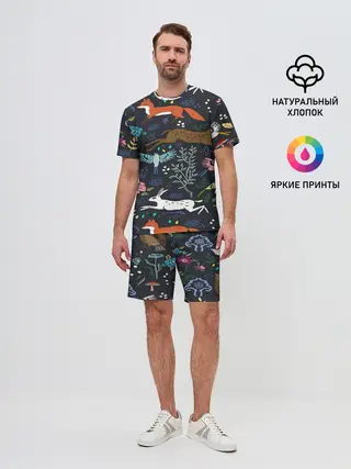 Мужской костюм с шортами / Звери и Природа
