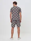 Мужской костюм с шортами / Клеточный узор