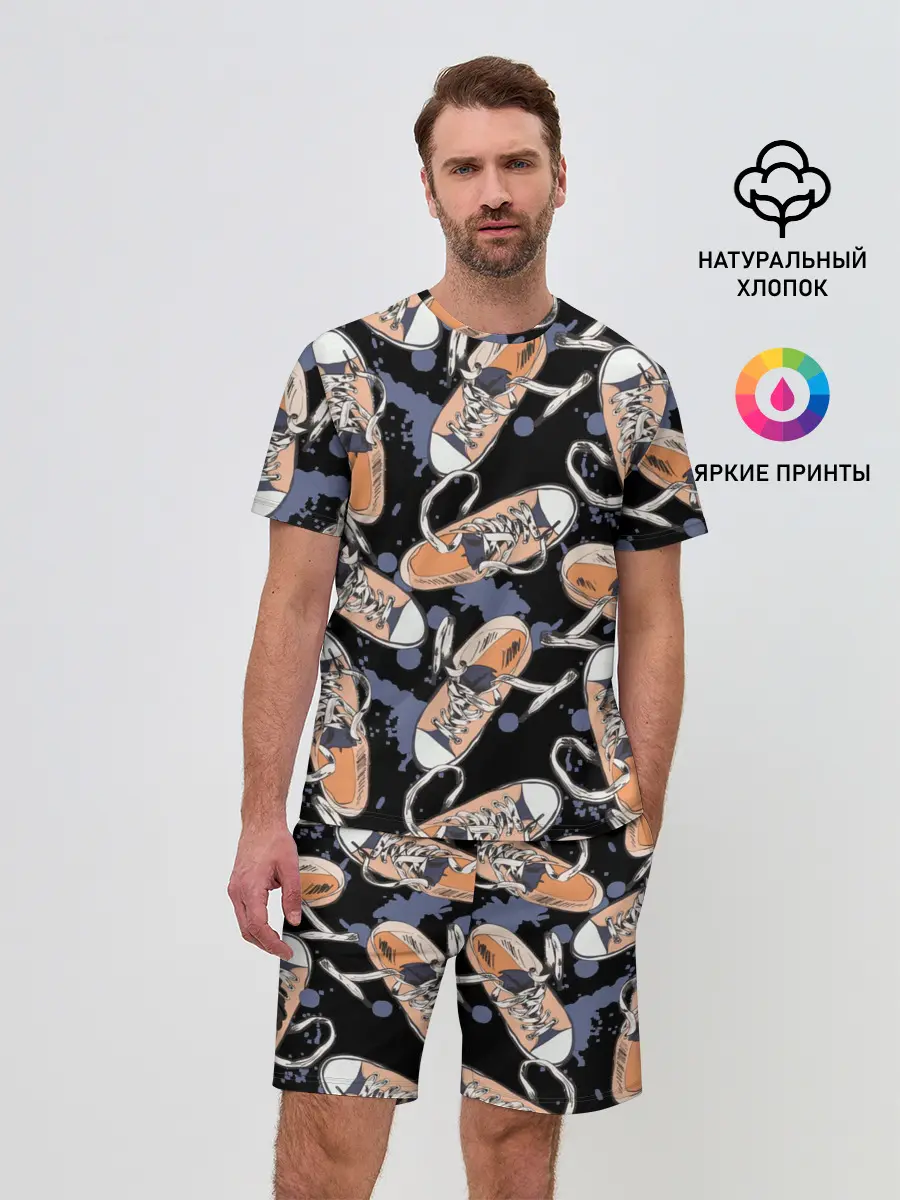 Мужской костюм с шортами / Кеды / Sneakers