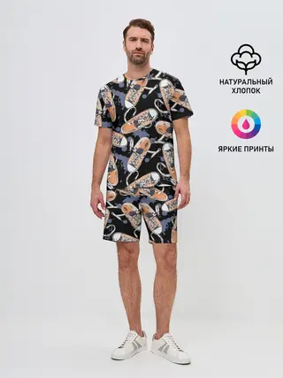 Мужской костюм с шортами / Кеды / Sneakers