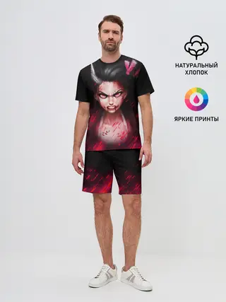 Мужской костюм с шортами / Незуко демон