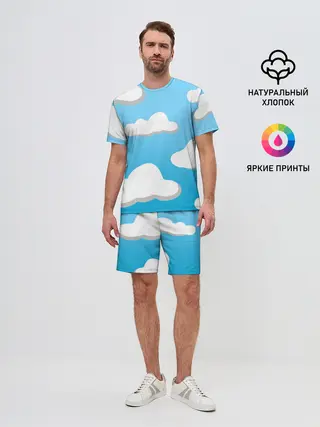 Мужской костюм с шортами / Небо