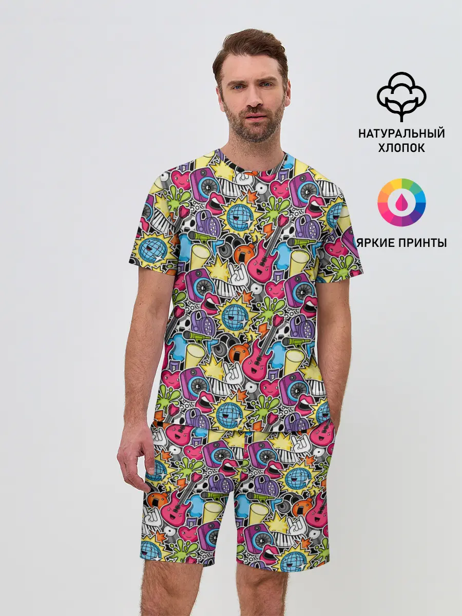 Мужской костюм с шортами / Музыкант