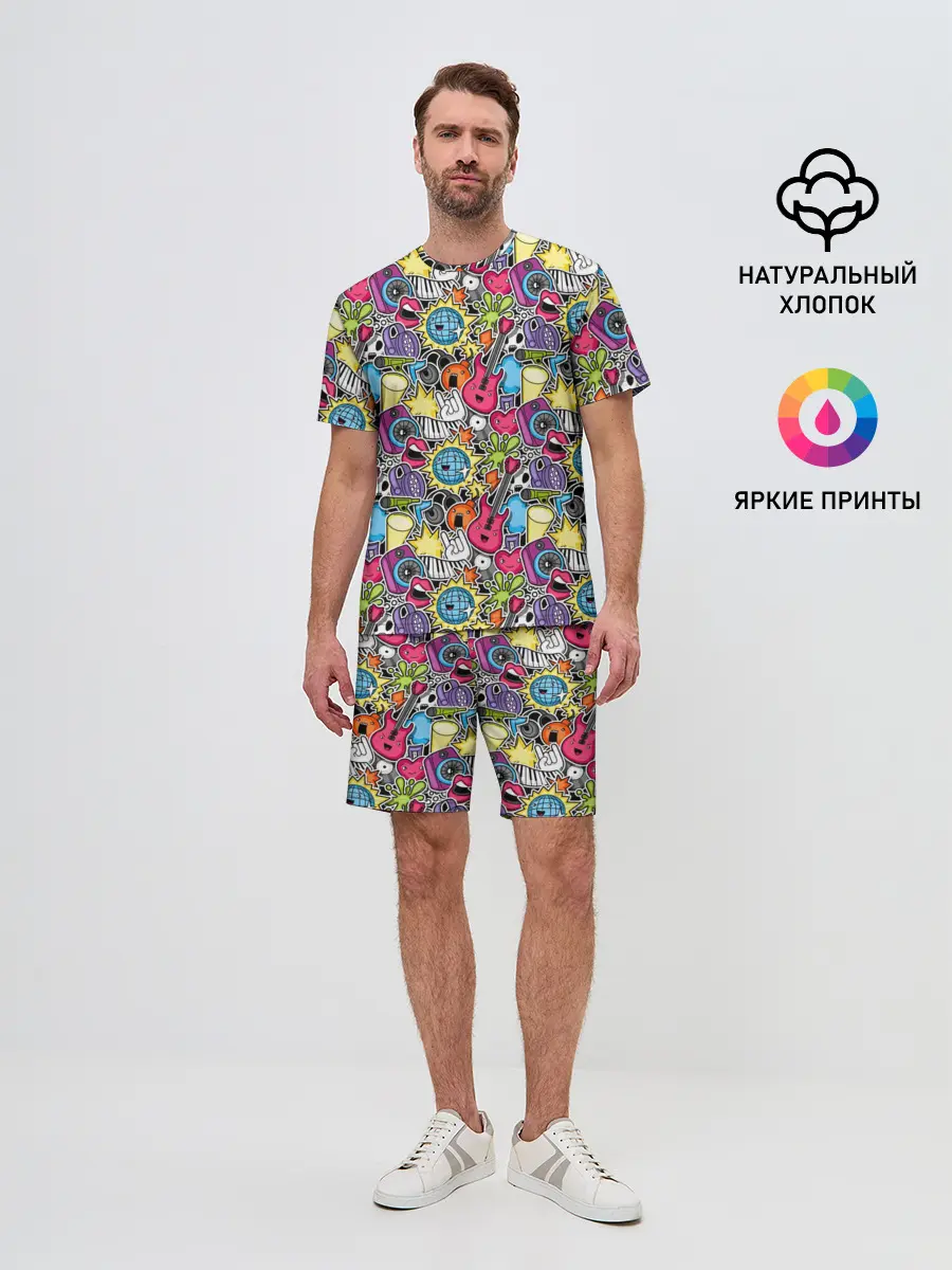 Мужской костюм с шортами / Музыкант