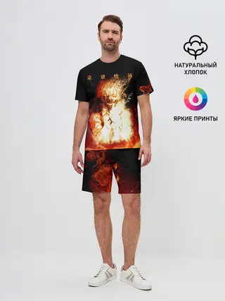 Мужской костюм с шортами / Огненый Канеки Кен