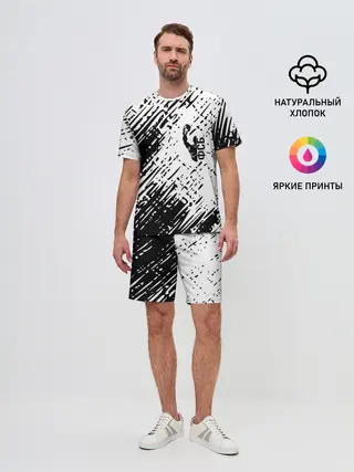 Мужской костюм с шортами / спорт фсб