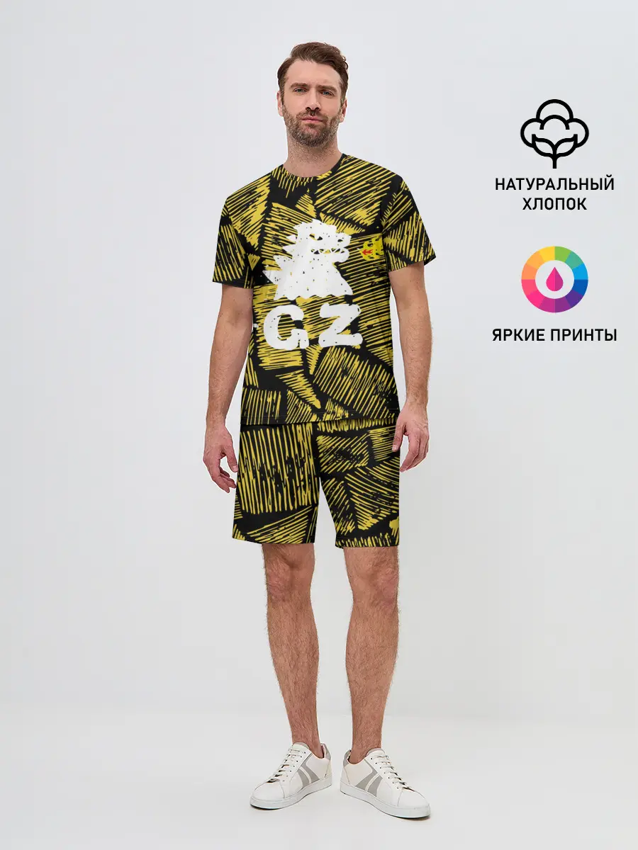 Мужской костюм с шортами / годзилла