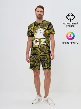 Мужской костюм с шортами / годзилла