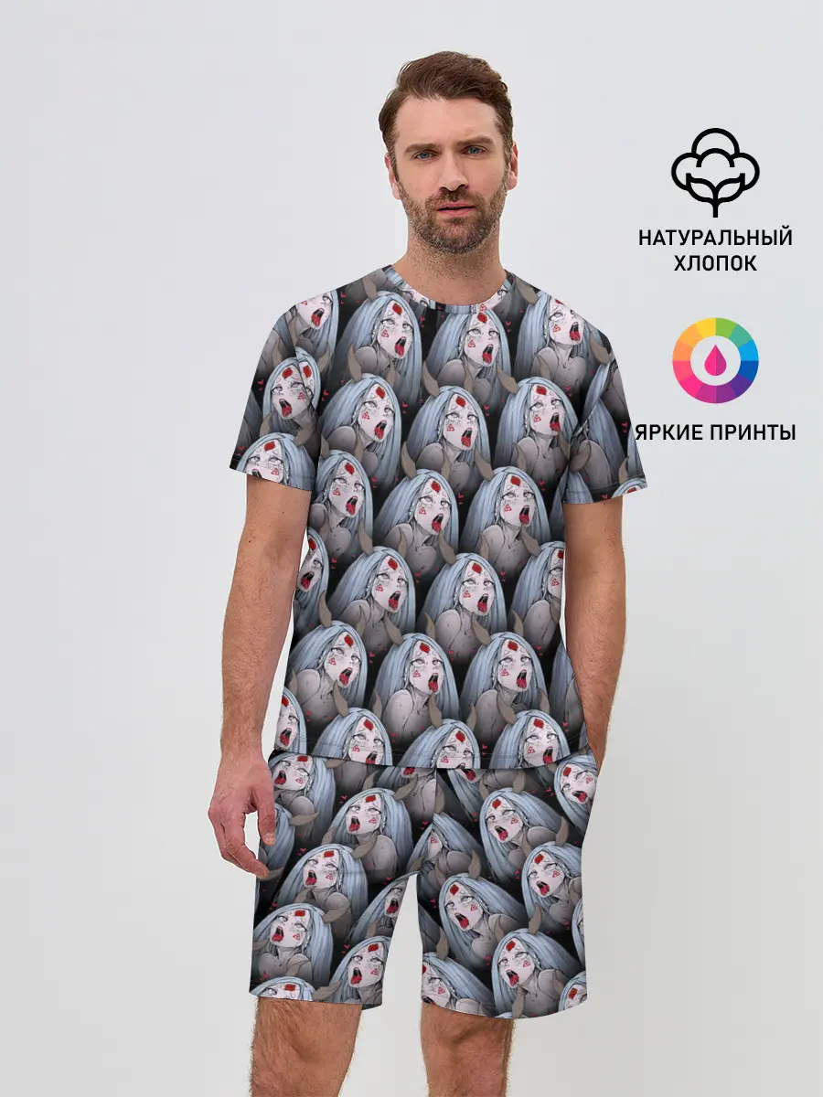 Мужской костюм с шортами / Kaguya Ahegao