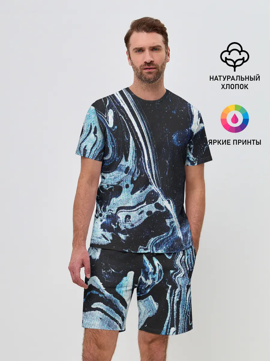 Мужской костюм с шортами / Текстура