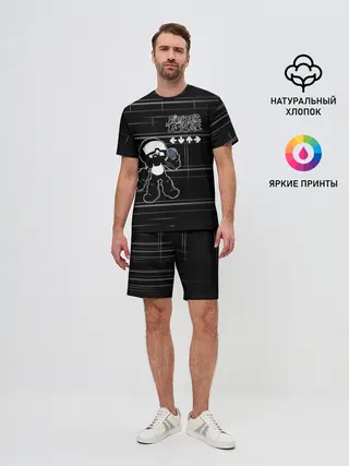 Мужской костюм с шортами / tankmen friday night funkin