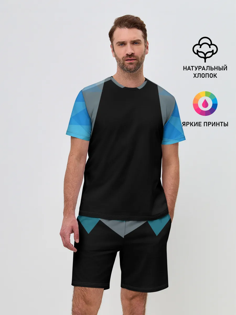 Мужской костюм с шортами / Геометрия