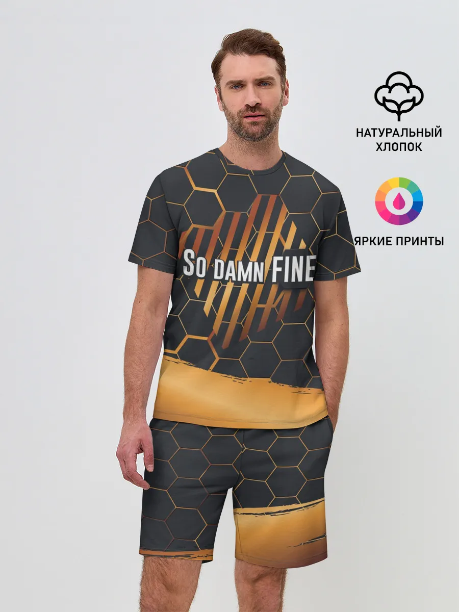 Мужской костюм с шортами / So damn FINE | Neon Steel